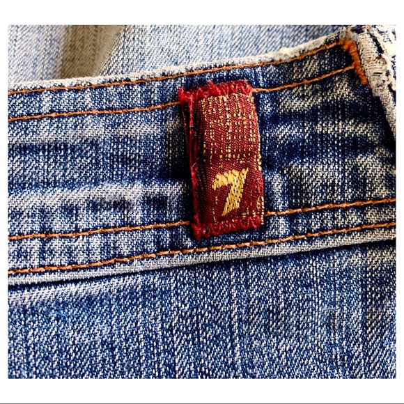 Skirt 7 For All Mankind Skirt mini denim skirt Size 32 - Picture 9 of 11